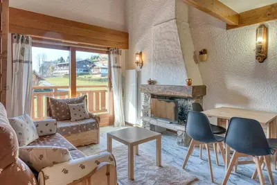 Appartement confortable 1 chambre + mezzanine, proche pistes et centre, parking inclus - Megève Jaillet
