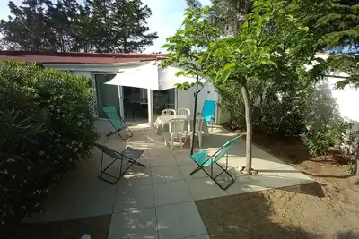 Image de Maison Jardin Wifi- Clim-100 m plage sauvage - 20 min de Perpignan