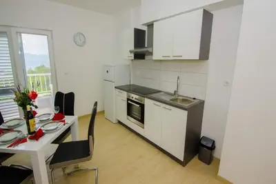 Apartments Vesela - Appartement 1 chambre avec balcon et vue sur la mer