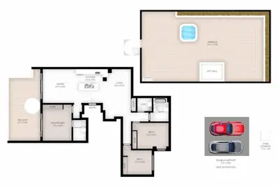 Image de Penthouse de trois chambres