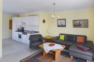 Image de appartement calme avec terrasse ouest pour 4 personnes, incl. blanchisserie
