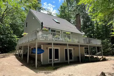 Image de Belle maison au bord de l'eau avec canoë et kayak pour 1 personne. Près de North Conway