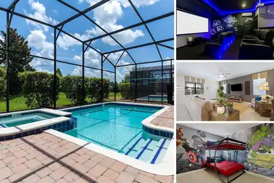 Villa Fairway | Villa luxueuse de 6 chambres avec piscine, chambres d'enfants, jeu d'arcade