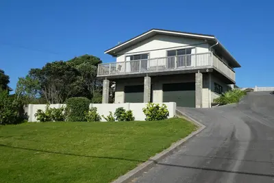 Image de Magnifique maison de vacances avec vue sur l'océan 1 à l'arrière de la plage