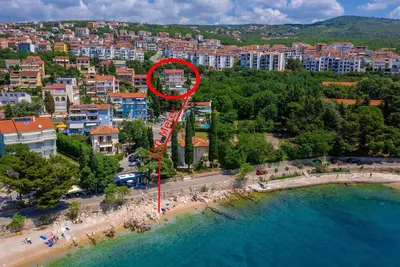 Image de Appartement de vacances Crikvenica pour 2 - 5 personnes avec 2 chambres à coucher - Appartement de v