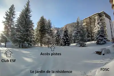 Image de Top emplacement, couchages 140\/190, wifi, accés direct pistes, club et rdv Esf