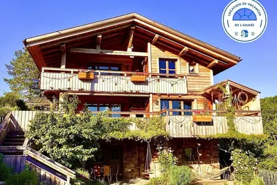 Image de Chalet du Silberrain à Osenbach proche Colmar. Cheminée, sauna, piscine partagée