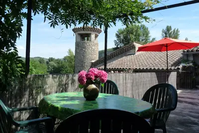 Image de Gite de vacances pour 4-5 pers, bord de riviere. Sud Ardèche, climat méridional