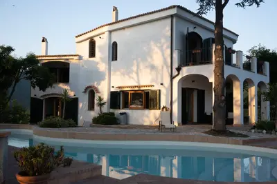Image de Bienvenue à Casa di Sonia de la mer du golfe de Salerne au profil du Vésuve