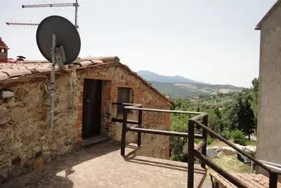 Image de Ermione vue sur le Val d'Orcia