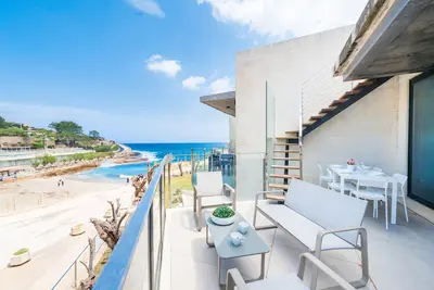 Image de Appartement vue mer avec Ac et terrasse en attique à Cala Sant Vicenç, Pollença