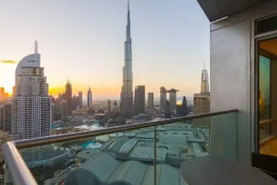 Image de ÉTOURDISSANT! 1 Bed Serviced Hotel Apart. w / Burj Khalifa dans Address Fountain Views