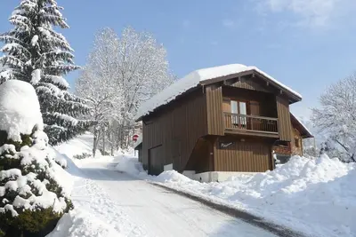 Image de Chalet individuel 4 pers, proche village, pistes de ski, piscine et balnéo à 2mn