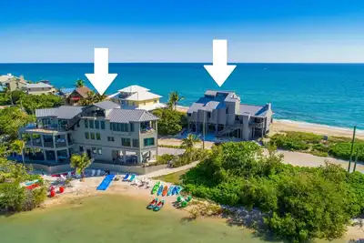 Image de \"Yin & Yang\": 2-SideBySide Ocean-2-River Beach Houses: Piscine, bains à remous, Dock!