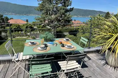 Image de Maison neuve à 150m du lac, vue imprenable sur lac et montagnes