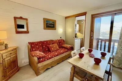 Image de Appartement cosy 4 pers, proche pistes, balcon, parking