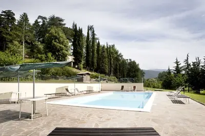 Image de Maison de vacances privée avec Wifi, piscine privée, Tv, véranda, vue panoramique, parking