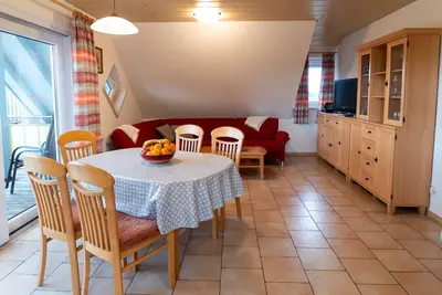 Image de Ferienwohnung Spatzennest, 70 qm, Balkon, 2 Schlafzimmer, max. 5 Personen