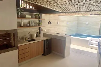 Image de Belle maison de condo de luxe de 4 chambres - à 150 mètres de la plage de Geribá!
