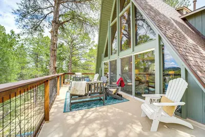 Image de Nouveau! Spacieux Flagstaff A-Frame Cabin w / Deck + Vues