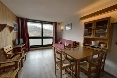 Image de Charmant 2 pièces pour 6 pers. avec balcon sud, ski-in/ski-out aux Menuires, animaux acceptés
