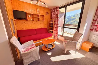 Image de Duplex cosy pour 10 personnes Ă Reberty 1850, au pied des pistes, avec balcon et parking couvert