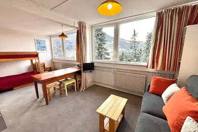 Image de Studio confortable pour 4 à Croisette, Les Menuires - Pied des pistes, équipements complets