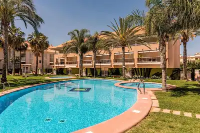 Image de Joli appartement avec climatisation, Wifi, piscine, Tv, terrasse, vue panoramique et parking