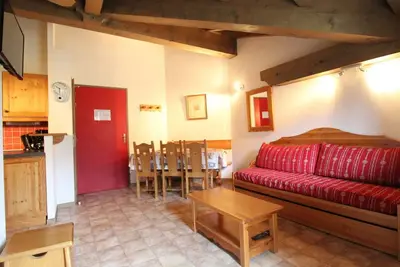 Image de Appartement pour 6 au pied des pistes avec parking, balcon et Wifi – Val Cenis