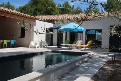 Image de Mazanel: Vue sublime Mont Ventoux, Villa design 5* piscine privée, climatisation