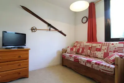 Image de Studio 3 pers. au pied des pistes avec balcon exposé sud, draps fournis, proche commerces