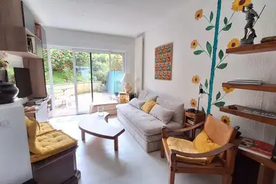 Image de 100m plage Trestraou, private parking, terrace and garden.