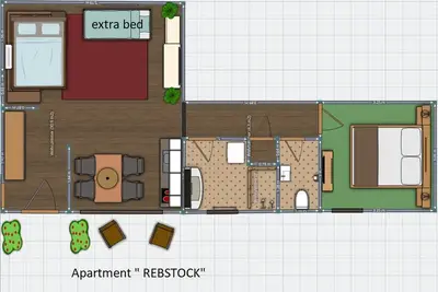 Image de Apartment Rebstock, 64qm mit Flachbild Tv und eigener Terrasse