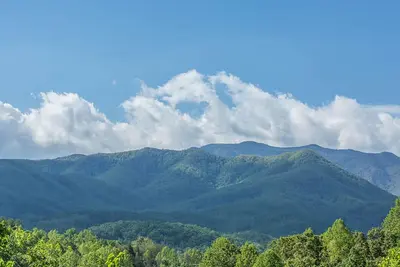 Image de Log Cabin Smoky Mountain Authentique, superbes vues et tarifs