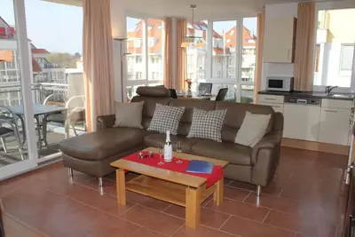 Image de Le bel appartement \"Strandperle 12\" dans un environnement maritime calme