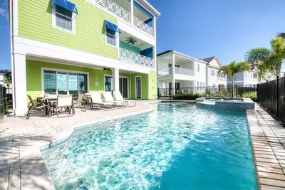 Image de Margaritaville Orlando Cottages - Près de Disney, navette gratuite pour les parcs thématiques<br>4kk, 4qq, 8 bains
