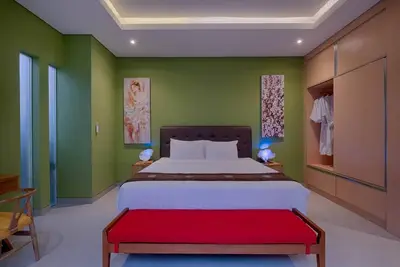 Image de Villa ethnique moderne de 2 chambres Ă Canggu, Ă seulement quelques minutes en voiture de la plage d'Echo!