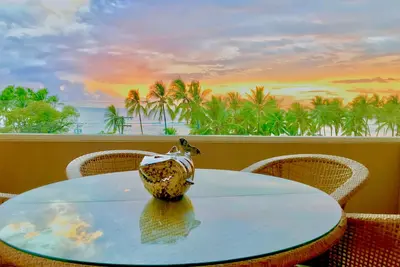 Image de Villas sur la plage de Kahalu’u, Coucher de soleil / vue sur la mer, Premier Snorkel / Plage de surf, Piscine / Spa