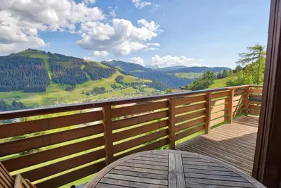 Image de Demi chalet tout confort, proche pistes, balcon, 2ch/1sdb