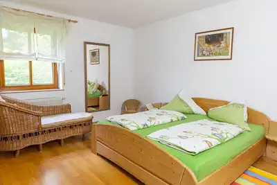 Image de Appartement avec grand salon et vue imprenable sur le Fichtelgebirge, Wi-Fi gratuit