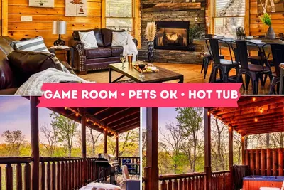 Image de Cabane magnifique avec vue, bain à remous, salle de jeux