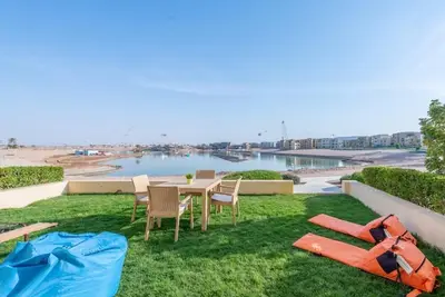 Image de maison unique Ă El Gouna mer rouge