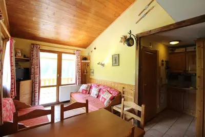 Image de 2ème étage, vue montagne, remise en forme, sauna, balcon, télévision, casier à ski, 38m², Val Cenis
