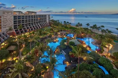 Image de 2 lits / 3 salles de bain! Marriott Maui Ocean Club. Fabuleux complexe en bord de mer!