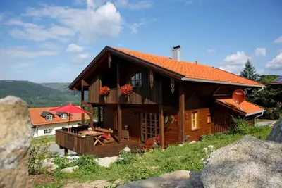 Image de maison de vacances calme dans le parc national de la forĂŞt bavaroise avec sauna