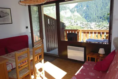 Image de Studio cosy avec balcon, kitchenette et vue montagne - 3 pers, 23m² à Champagny