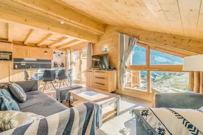 Image de Appartement 4* 6 personnes, pied des pistes, mezzanine, Wifi
