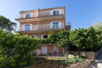 Villa Dubravka - Appartement Premium 2 Chambres avec Balcon et Vue sur la Mer (Apartman 5)
