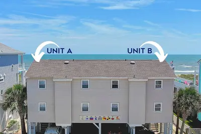Image de Oceanfront - grand duplex avec promenade privée à la plage.