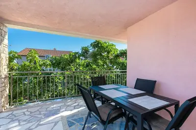 700 mètres de la plage de sable avec zone de barbecue